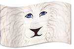 diseñode seda de la bandera Design: Righteous Lion of Judah