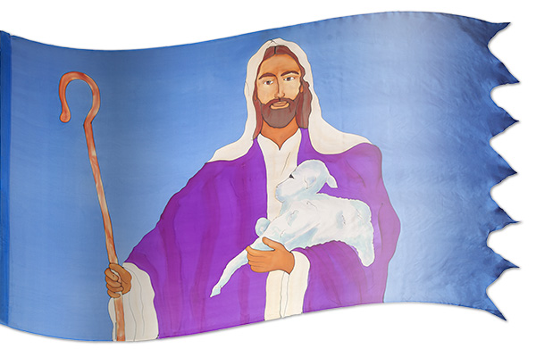 El diseño ‘El Buen Pastor’ en seda artesanal