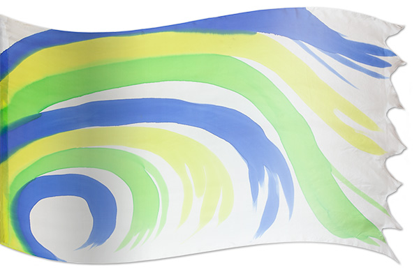 El diseño ‘Tsunami Waves of Goodness’ en seda artesanal