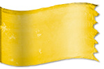 diseñode seda de la bandera Design: Siete pliegues del Espíritu - Amarillo